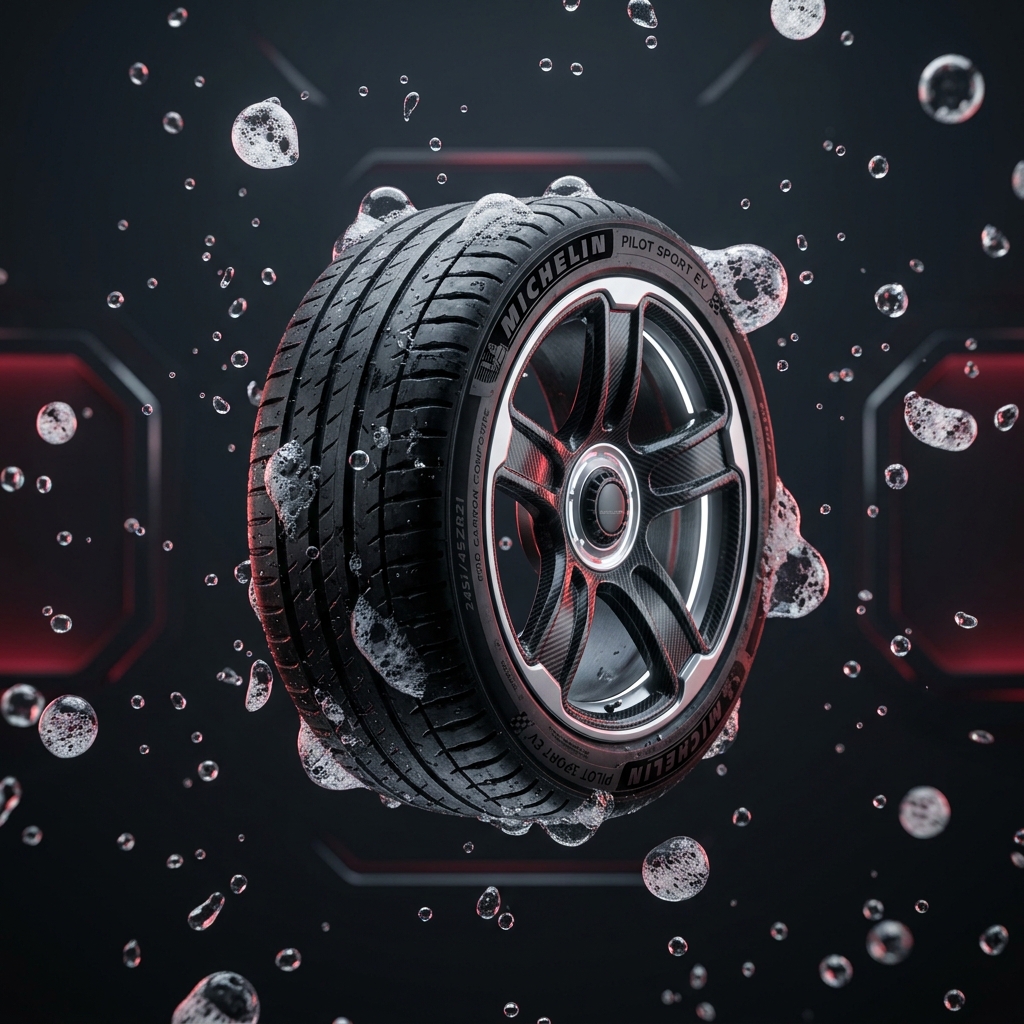 Antigravity Floating Tire with Soap Foam